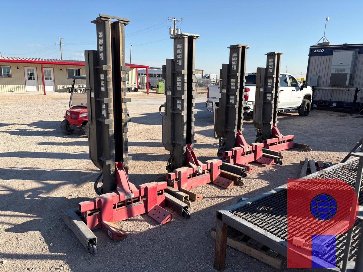 Used SET OF (4) GRAY WPLS-180WI3 PORTABLE HEAVY DUTY TRUCK LIFTS