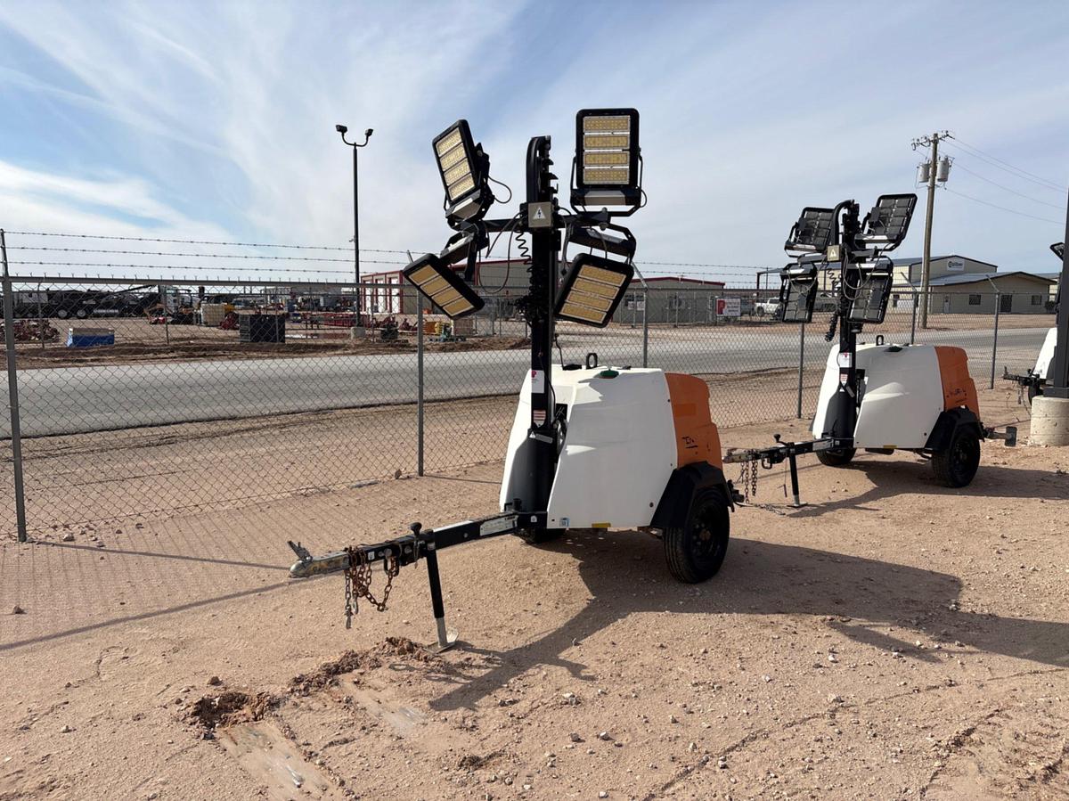 Used 2018 GENERAC MLT6SMD 6KW S/A BUMPER PULL LED LIGHT TOWER