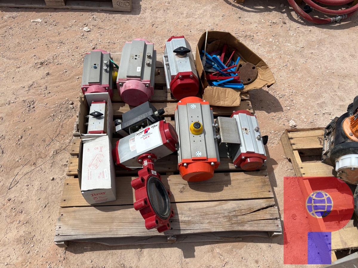 Used (8) BRAY VALVE ACTUATORS & (1) BRAY 6” BUTTERFLY VALVE