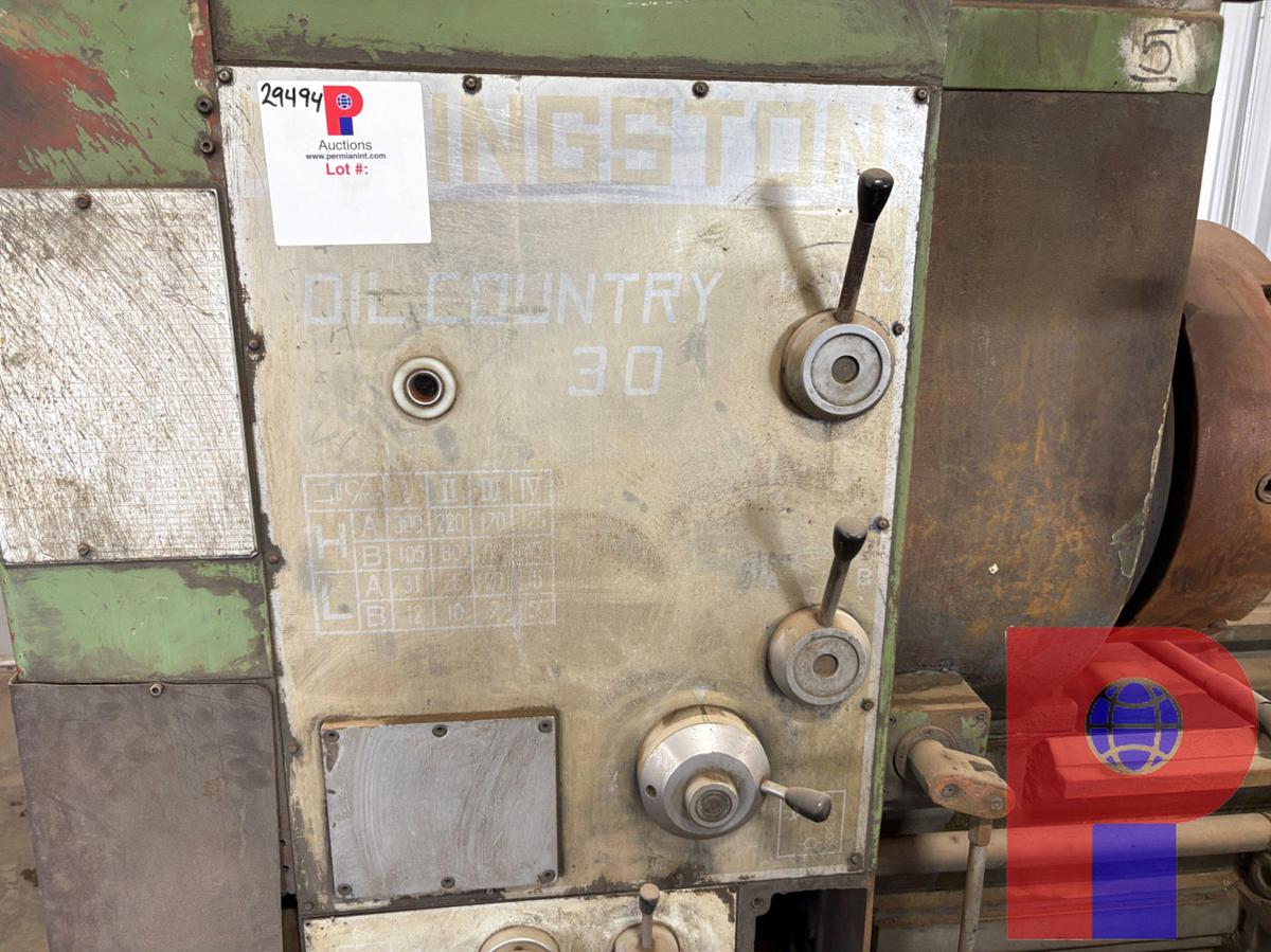 Used KINGSTON HK3000 OIL COUNTRY 30HNL 12-3/4 HOLLOW SPINDLE LATHE/TOOL POST GRINDER