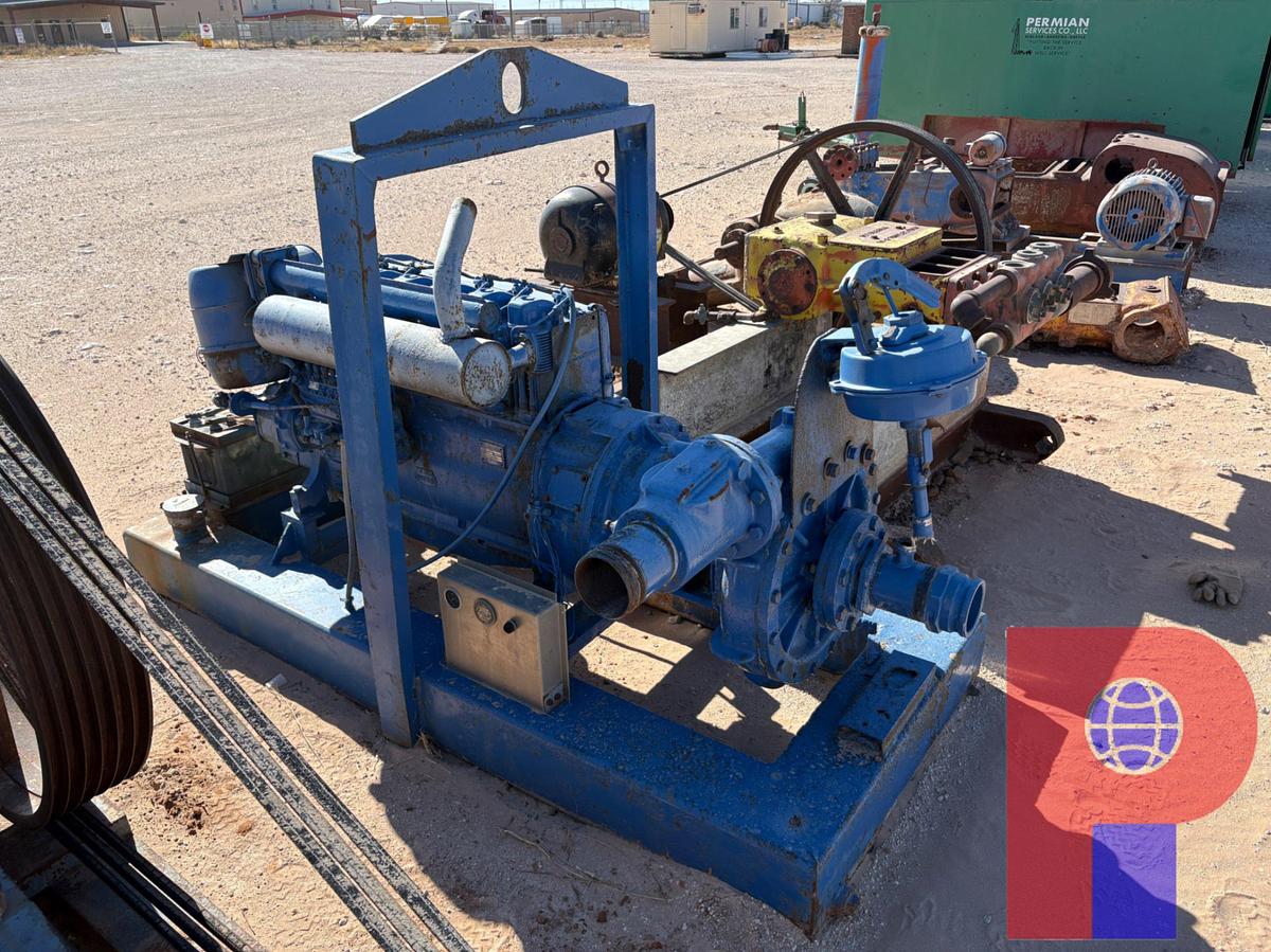 Used BERKELEY B4EY 3” X 4” CENT PUMP P/B: DIESEL ENGINE