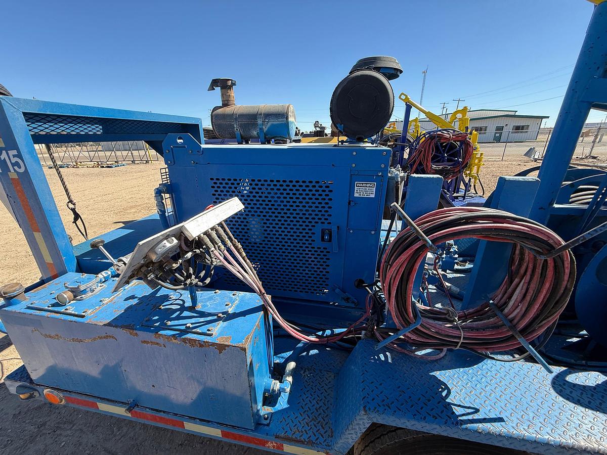 Used 2011 BOWEN S2.5 85-TON POWER SWIVEL MTD ON 2011 PRECISION PUMP T/A GOOSENECK TRAILER