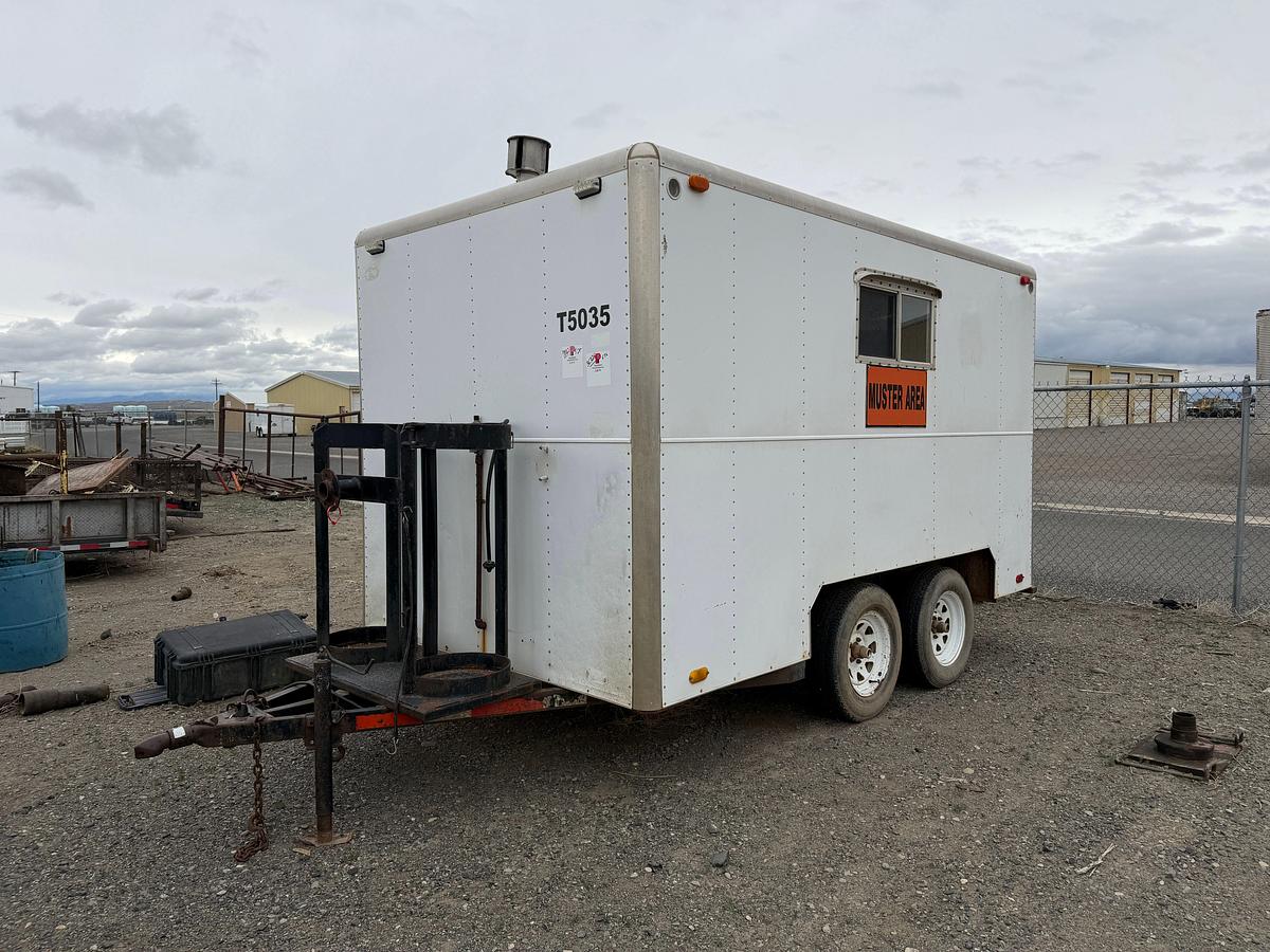 Used 2002 Shopbuilt 12’ t/a doghouse trailer