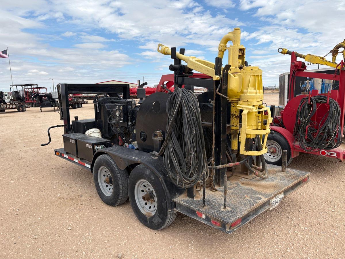 Used Bowen 2.5 85-ton power swivel unit mtd on t/a 2024 gooseneck trailer