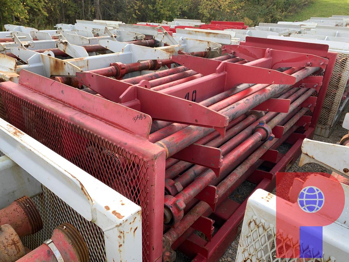 Used (30) 10’ JTS. OF (8) 2”-(22) 3” FIG 1502 15K WP FLOW IRON ON TRANSPORT RACK