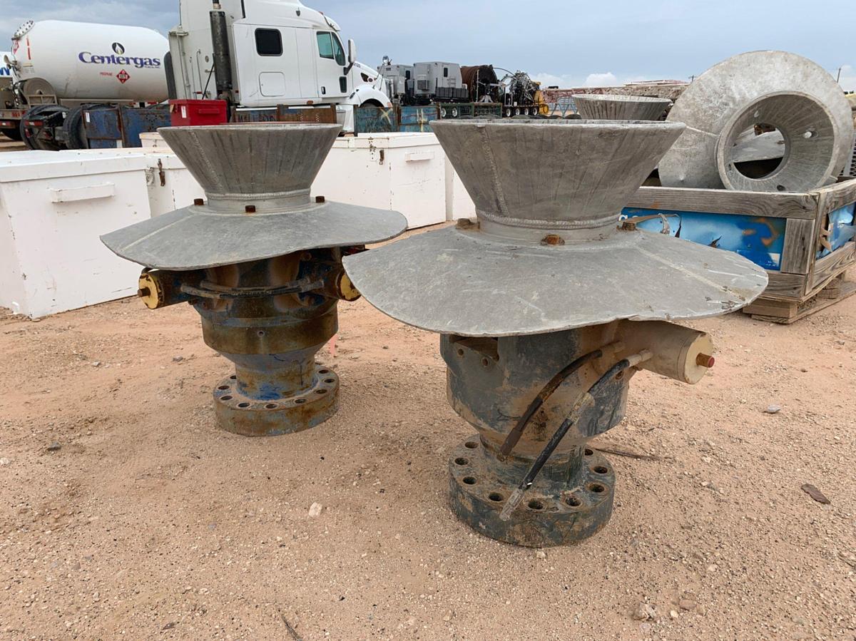 Used (2) 10k 8-7/8 Hydraulic Wireline Strippers w/ Stabbing Plate