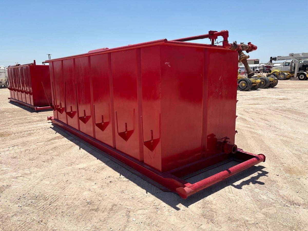 Used 18’ x 6’ x 6’ 2-compartment reverse pit, skidded