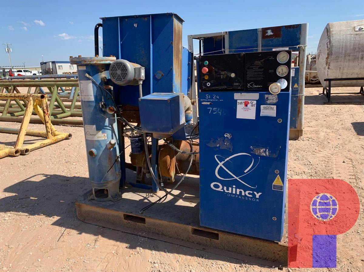 Used QUINCY ELECTRIC AIR COMPRESSOR