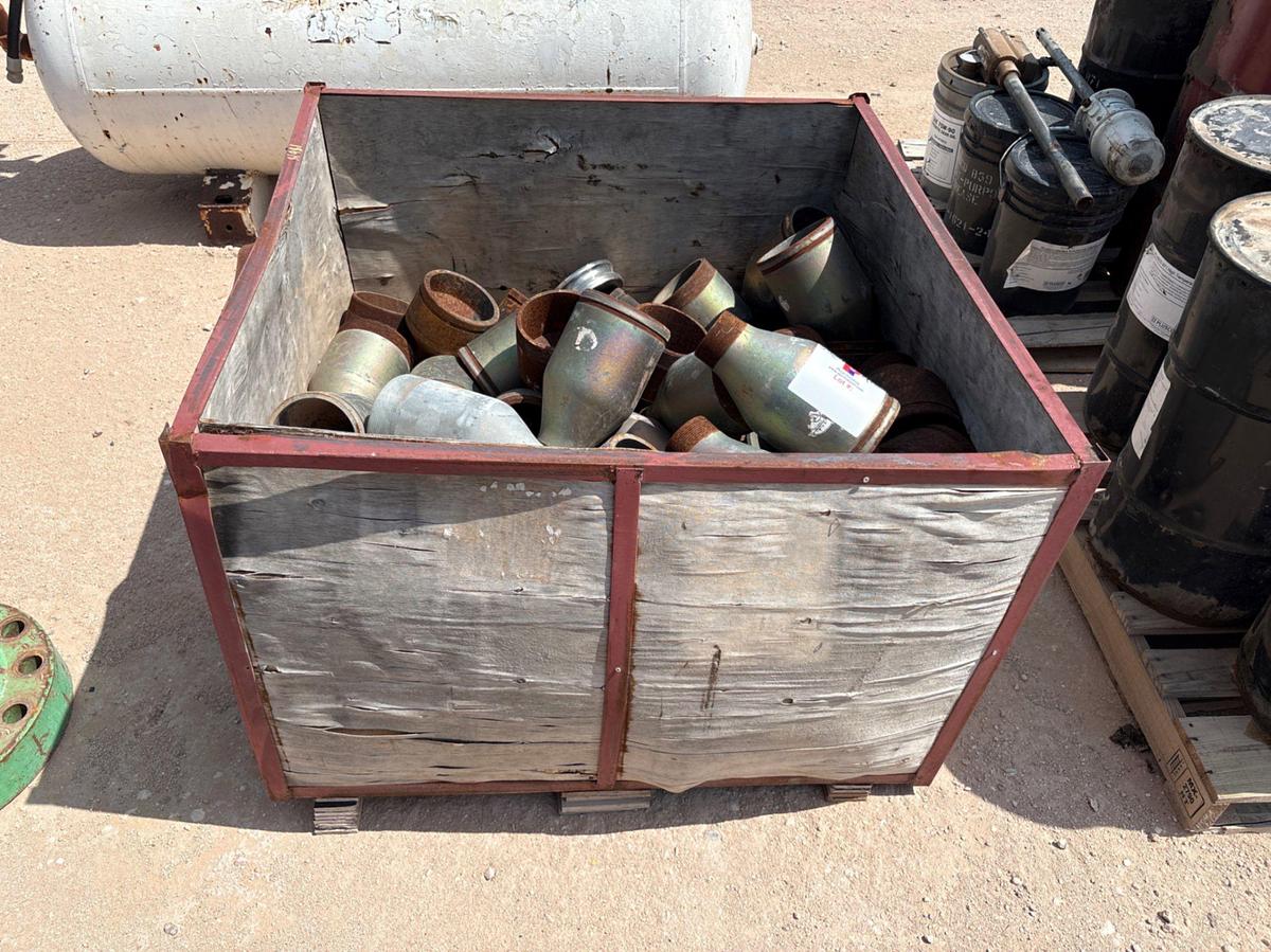 Used Crate of miscellaneous swages & victaulic adapters