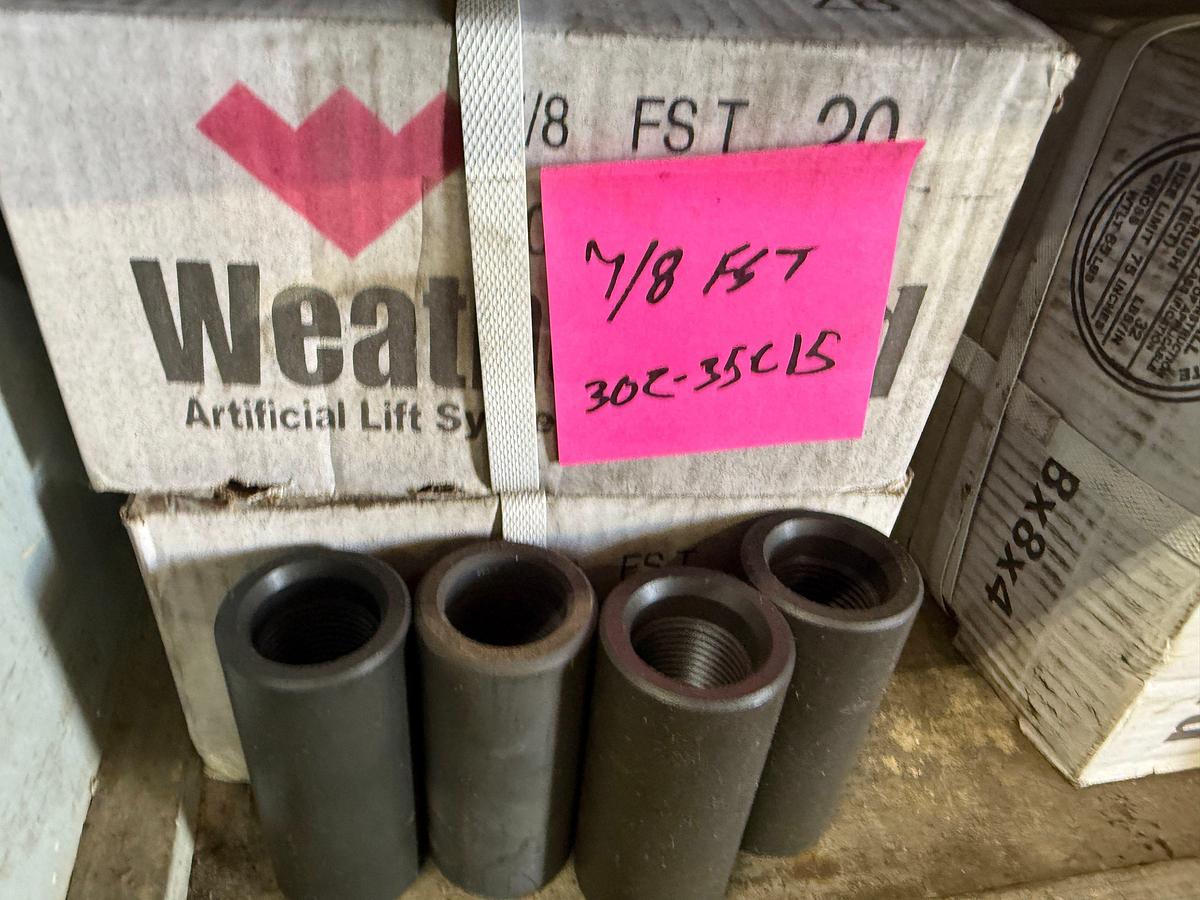 Used (80+) 7/8” SMFS CHROME & FST SUCKER ROD COUPLINGS