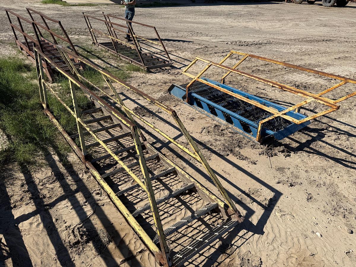 Used (4) 7’-10’ STEEL RIG LADDERS
