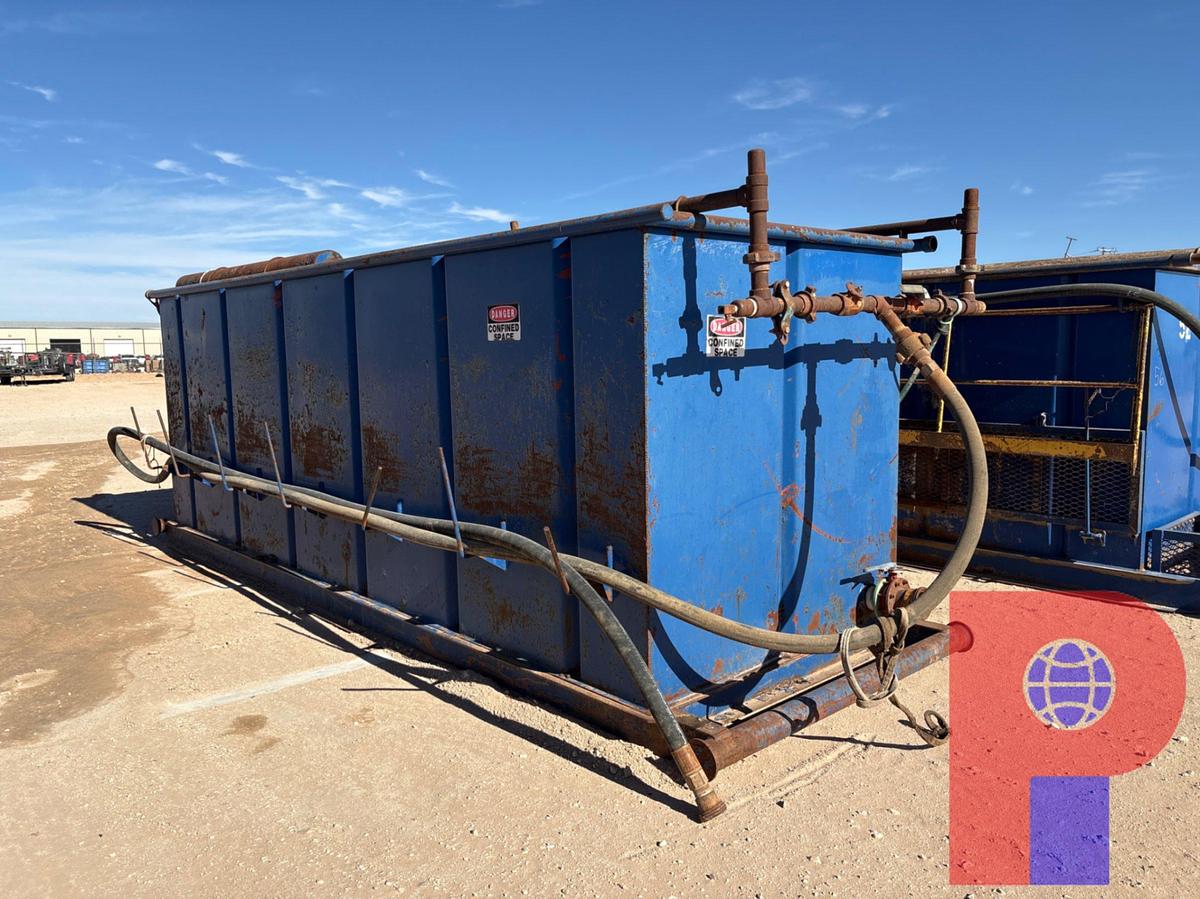 Used 18’ x 6’ x 6’ open top fluid tank