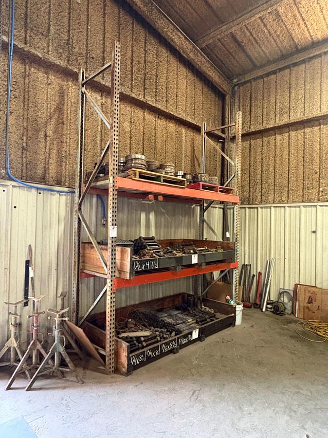 Used 9.5’ x 3’ x 13’ pallet rack shelving
