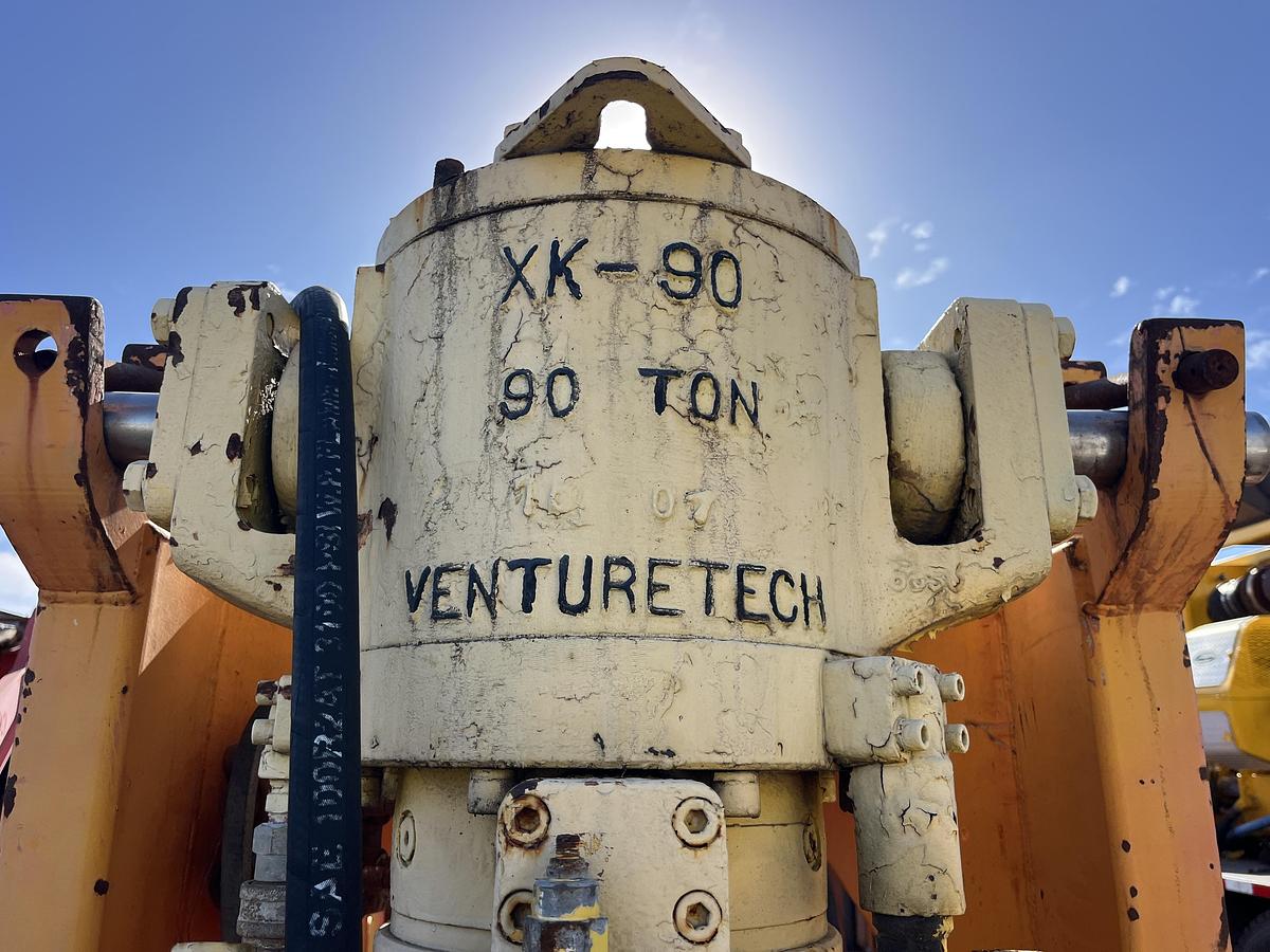 Used 2008 VENTURETECH XK-90 POWER SWIVEL MTD ON T/A GOOSENECK TRAILER