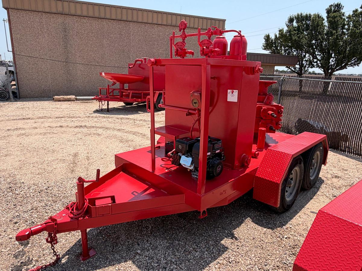 Used 2 station 2 botttle Closing Unit Trailer w/ Hyd. Dbl. BOP