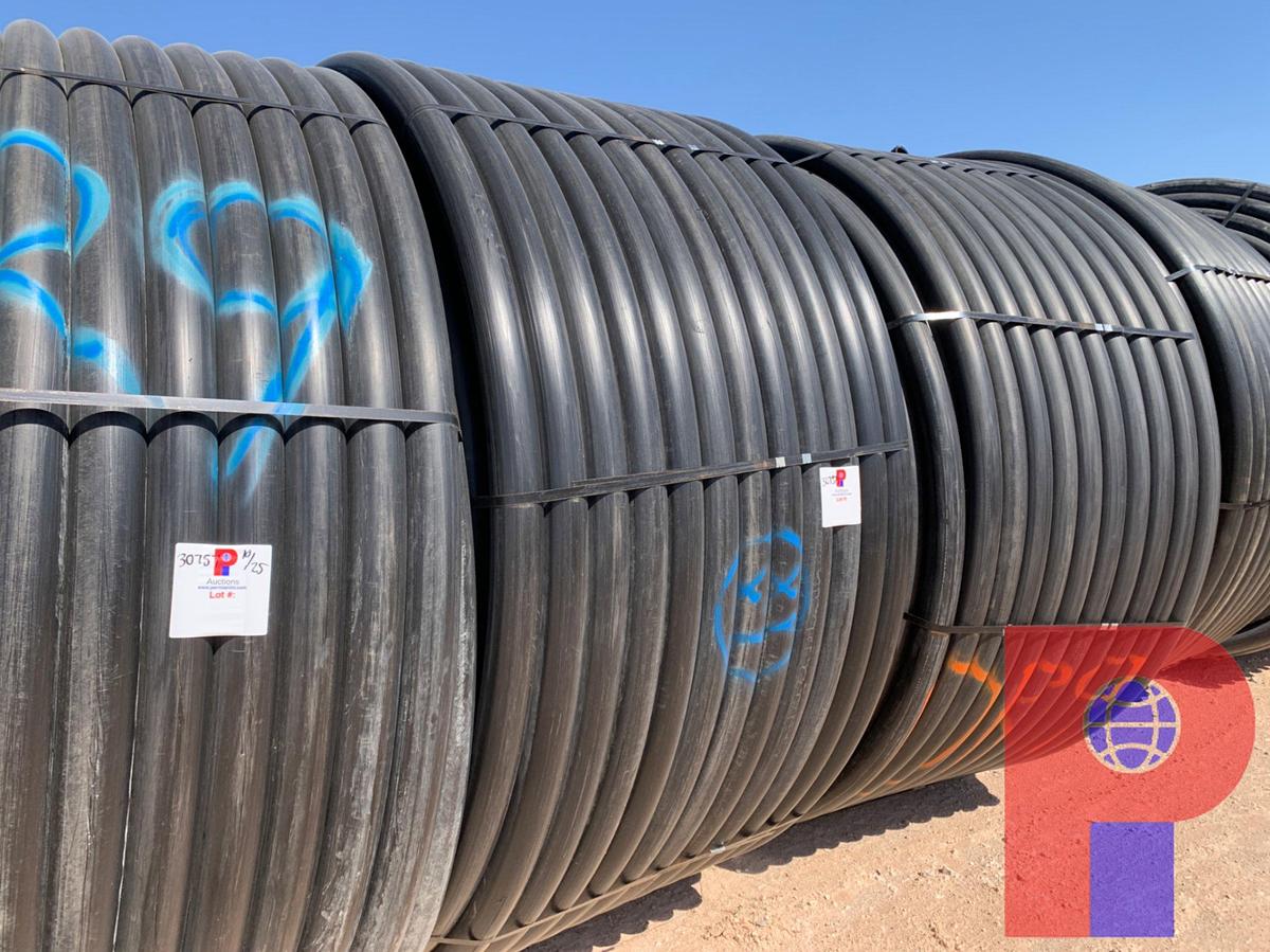 Used 1,000 FOOT ROLL OF 3” IPS DR9 POLLY PIPE
