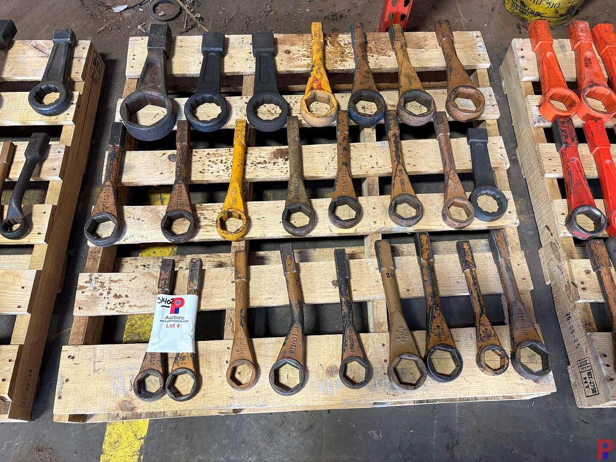 Used (24) ASSORTED SIZE HAMMER WRENCHES