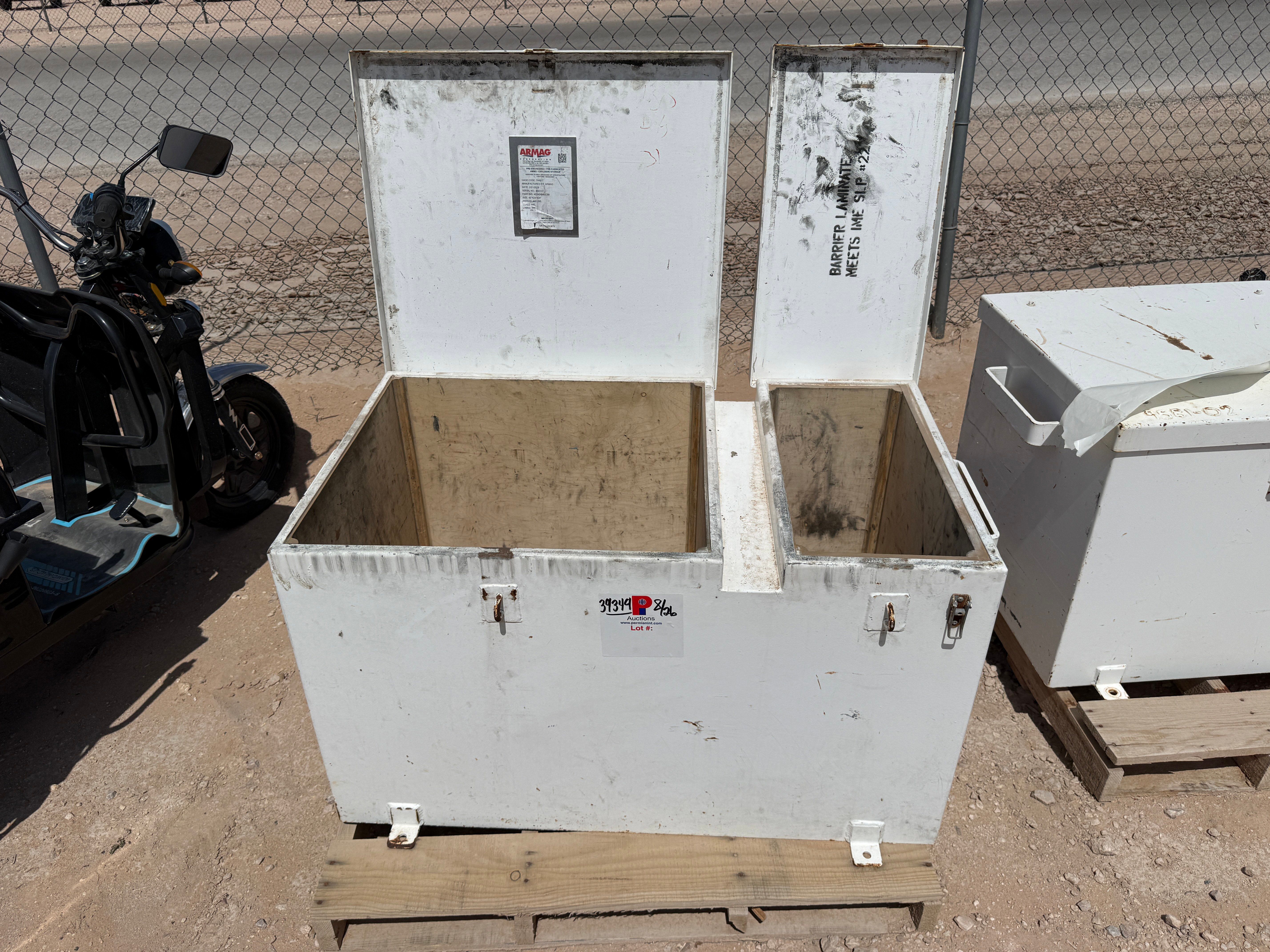 Used ARMAG CORP PRE-ENGINEERED 42”x24”x24” EXPLOSIVE STORGE BOX