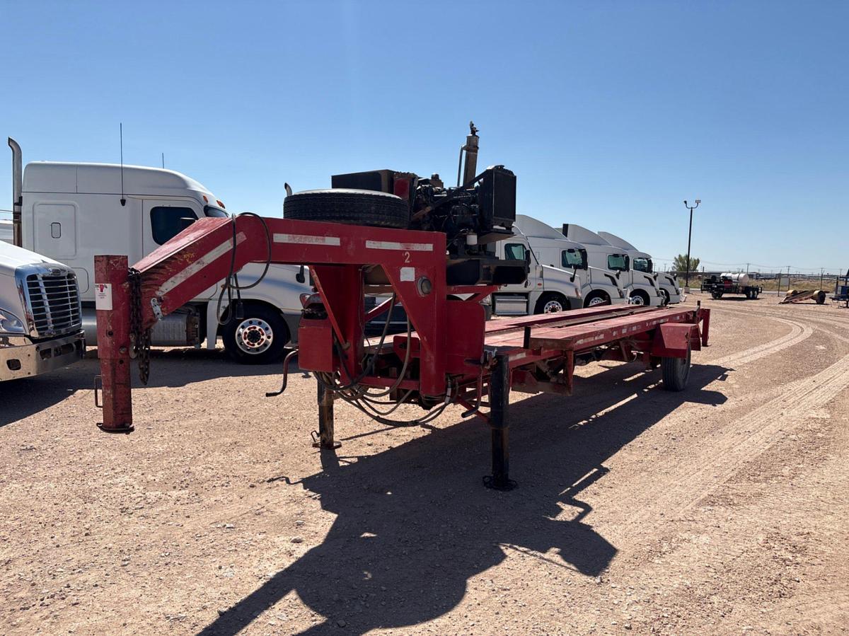 Used 2006 CROWN  30’ X 64” S/A GOOSENECK PIPE HANDLER TRAILER