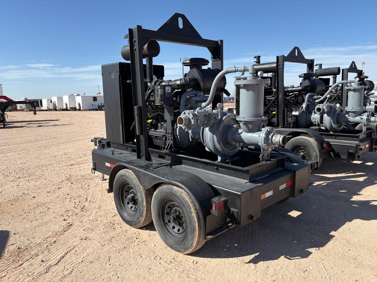 Used Pioneer prime series 6X4X17 cent pump mtd on t/a bumper pull trailer