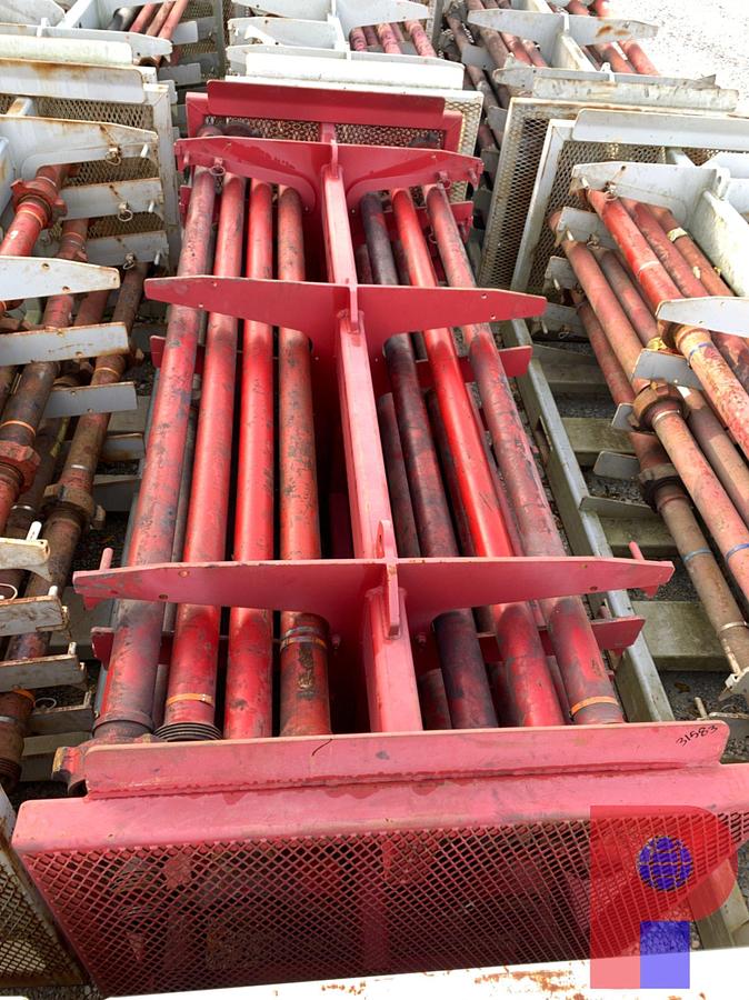 Used (30) 10’ JTS. OF (8) 2”-(22) 3” FIG 1502 15K WP FLOW IRON ON TRANSPORT RACK