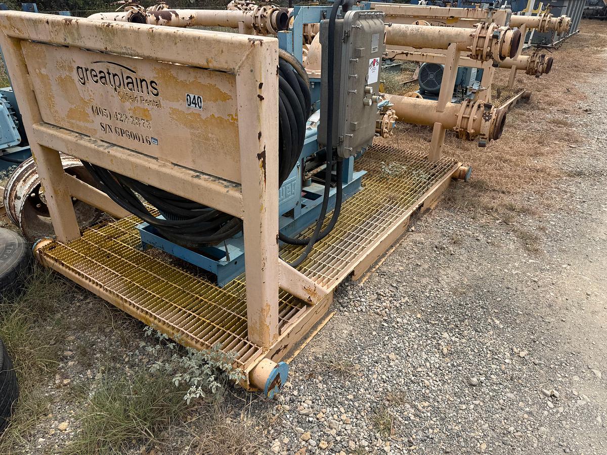 Used MUD HOG 8x6x14 CENTRIFUGAL PUMPS P/B 75-HP ELECTRIC MOTOR, SKIDDED