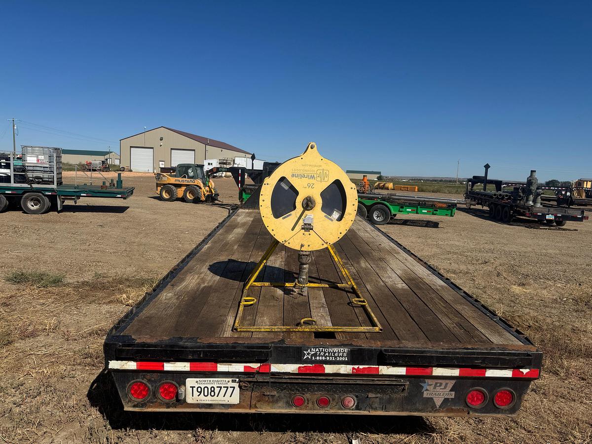 Used 2014 PJ 20' GOOSENECK FLATBED TRAILER
