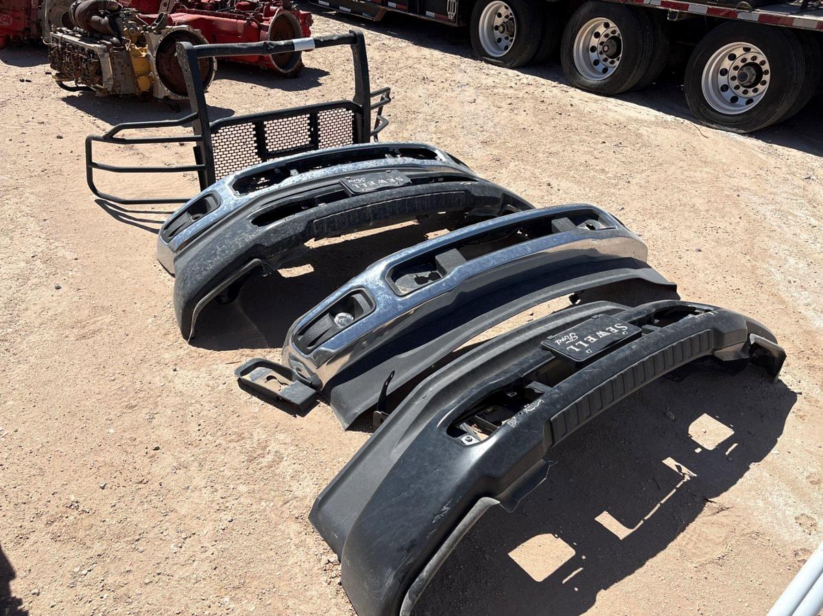 Used (4) ford pickup truck bumpers & (1) steel craft grill guard