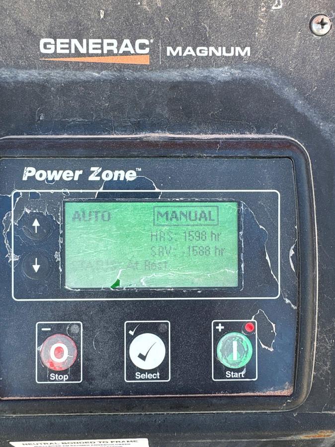 Used 2017 GENERAC MLT6SMDS 6KW S/A BUMPER PULL LED LIGHT TOWER