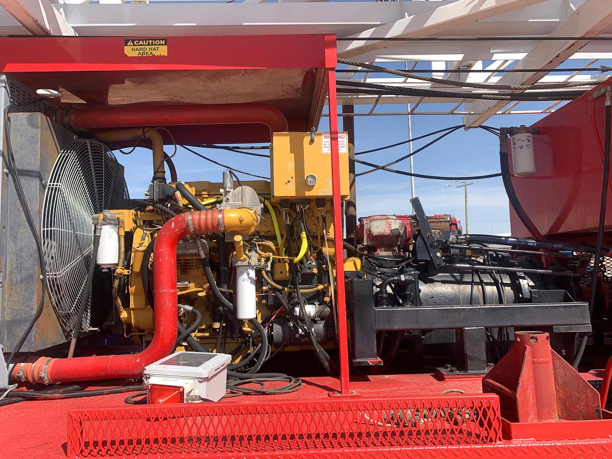 Used 2012 EAGLE 5-AXLE WELL SERVICE RIG 104'x300k MAST (2022 Cat IV, FULLY TOOLED WITH CERTIFICATION PAPERWORK, FEILD READY)