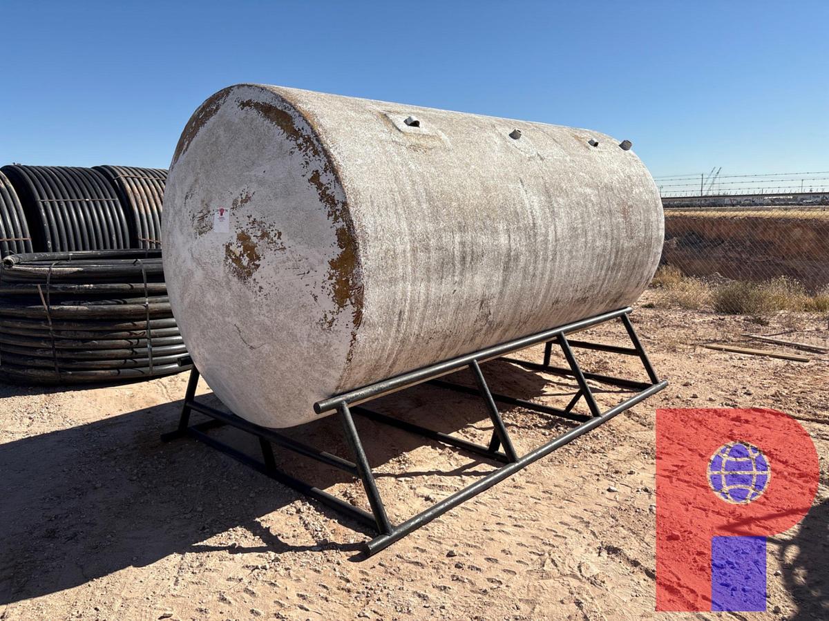 Used 13’ X 7’ FIBERGLASS STORAGE TANK W/ STAND