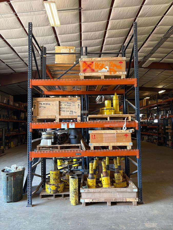 Used 8.5’ x 4’ x 14’ pallet rack shelving