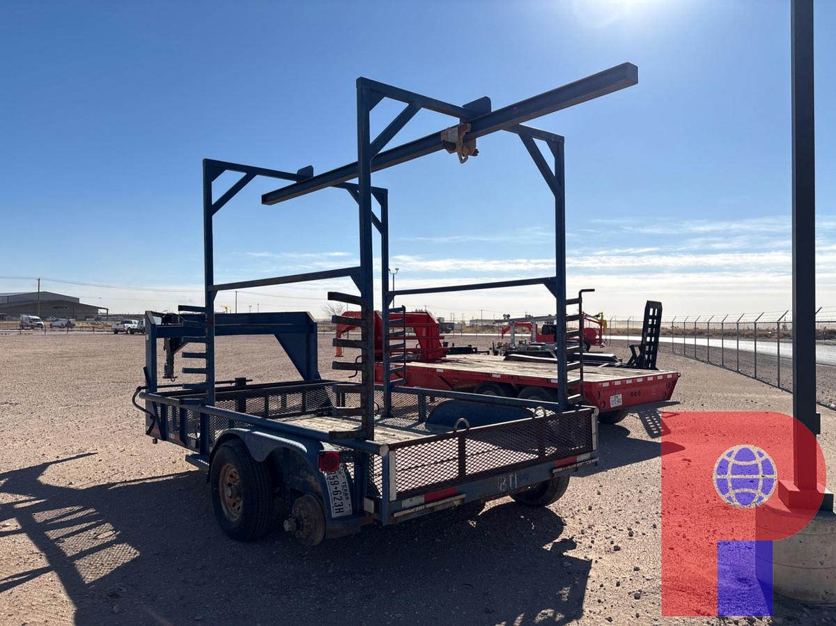 Used SHOPBUILT 14.5’ x 7’ t/a gooseneck monorail trailer
