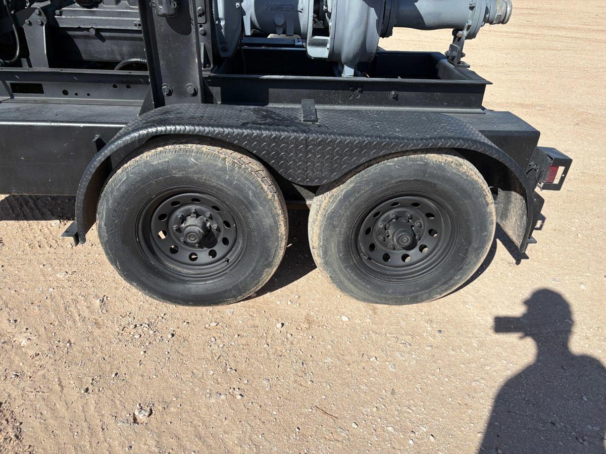 Used Pioneer prime series 6X4X17 cent pump mtd on t/a bumper pull trailer