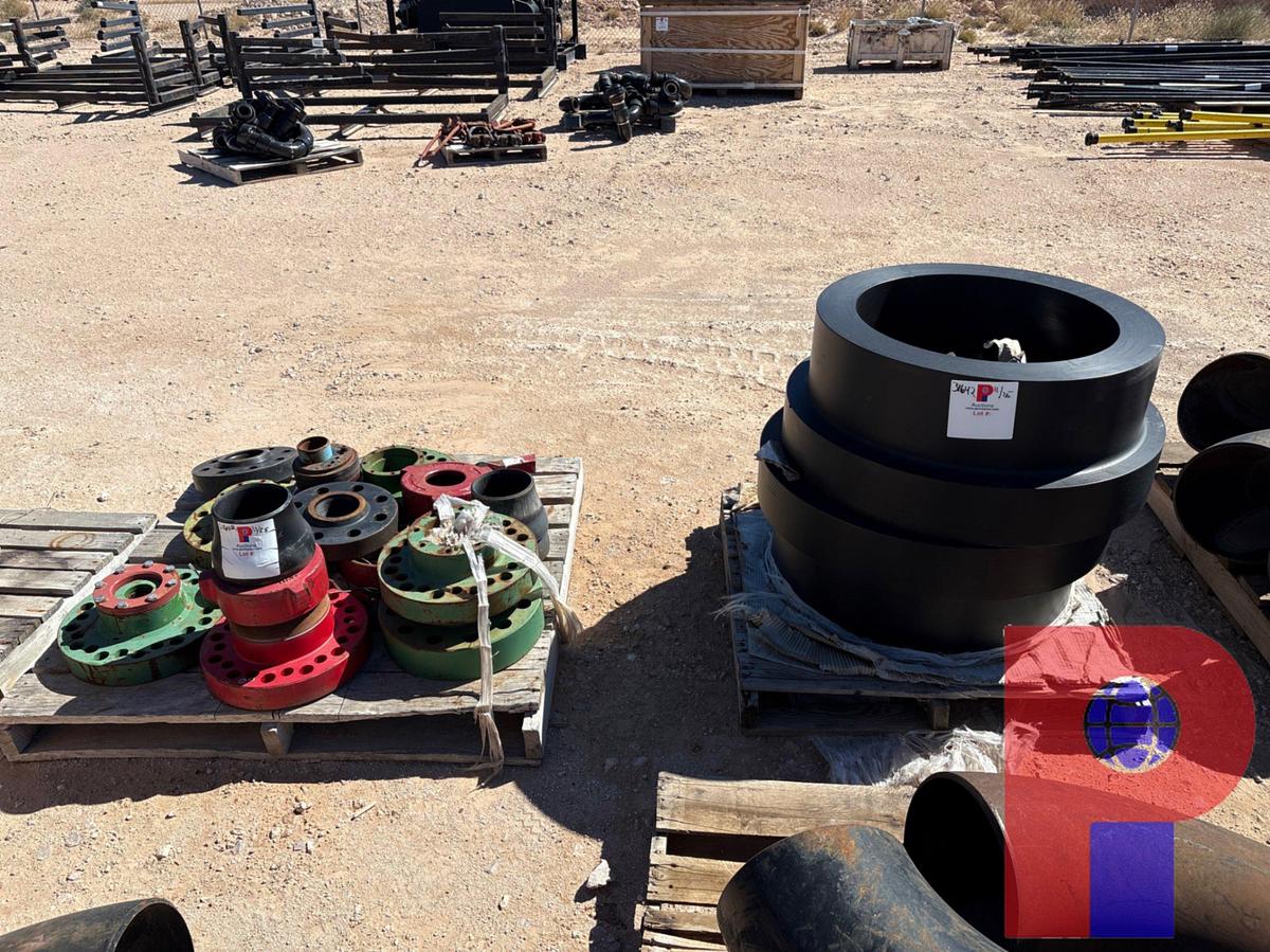 Used (4 PALLETS) W/ HDPE STUB ENDS, ADAPTER FLANGES, & HOSE COUPLERS