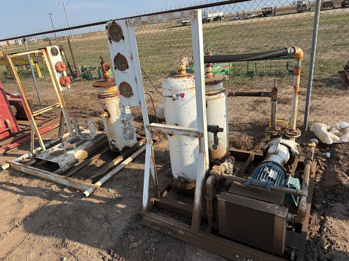 Used (4) SKIDDED AIR COMPRESSOR STATIONS INCOMPLETE F/ PARTS