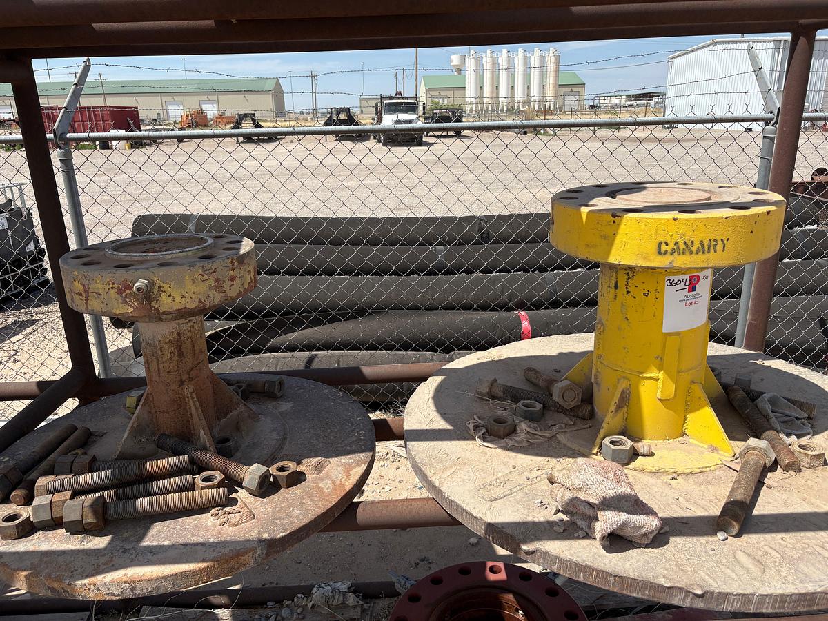 Used (4) assorted pressure test stumps