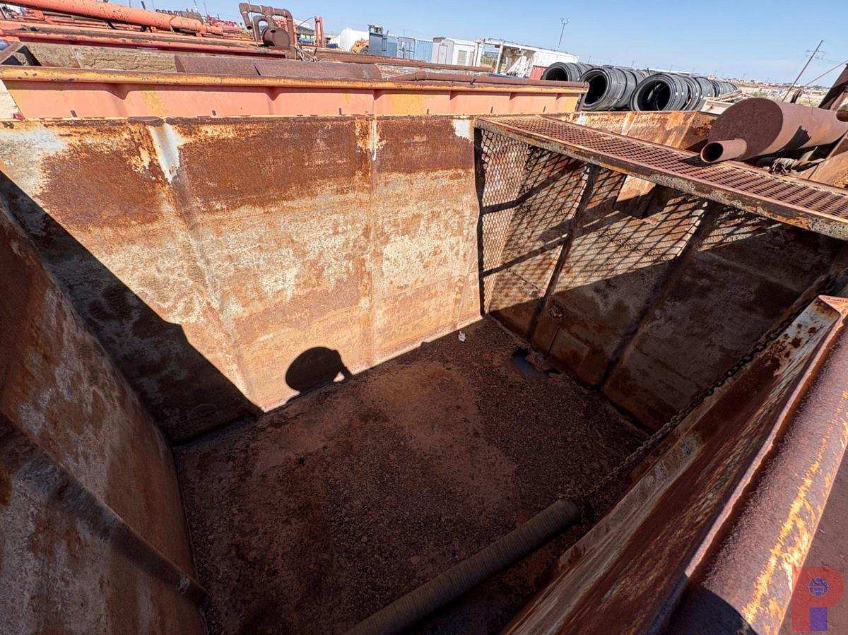 Used 18’ X 6’ X 6’ 2-COMPARTMENT OPEN TOP TANK