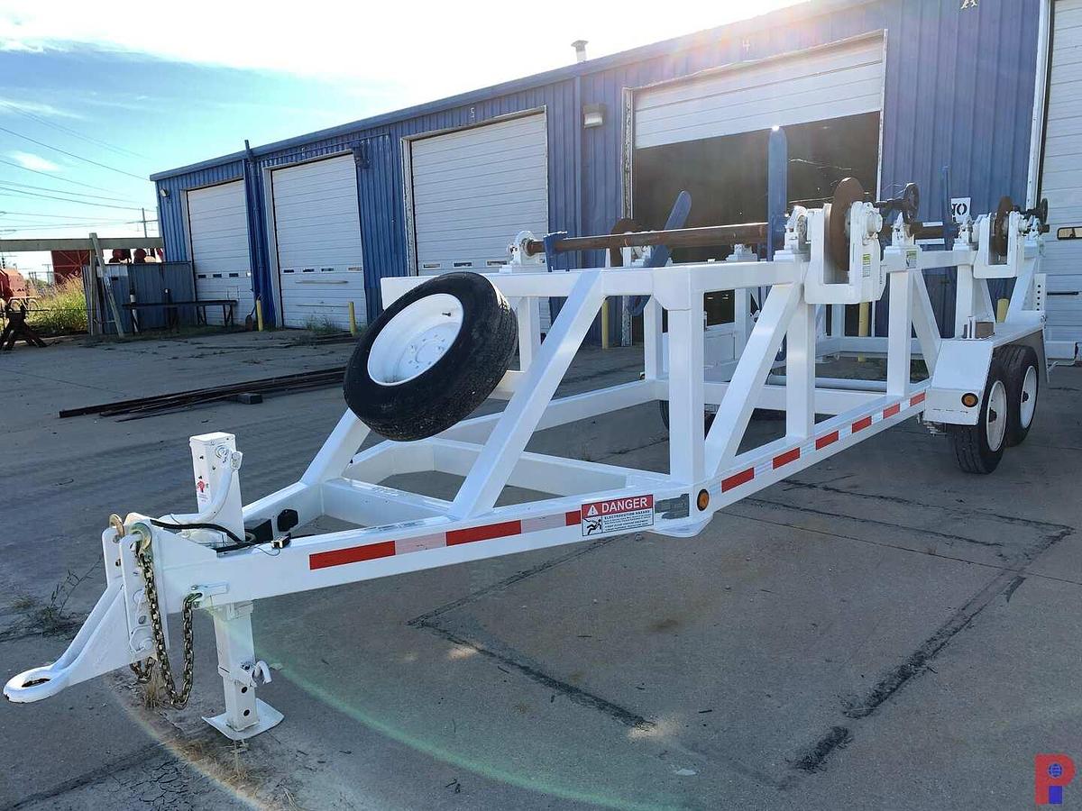 Used 2012 WAGNER SMITH EQUIPMENT CO. 26’ T/A PINTLE HITCH 4 REEL TRAILER