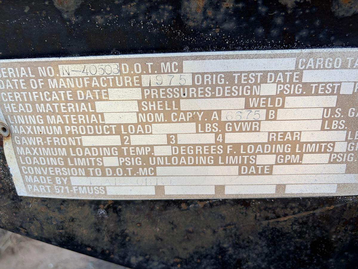 Used 1975 UNKNOWN  ASPHAULT TRAILER