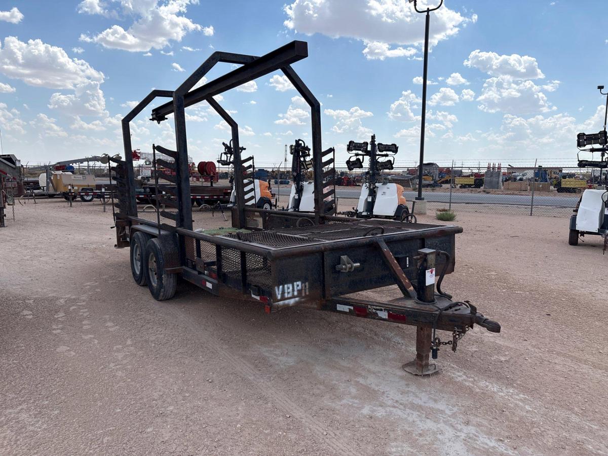Used 18’ x 7’ t/a bumper pull monorail trailer