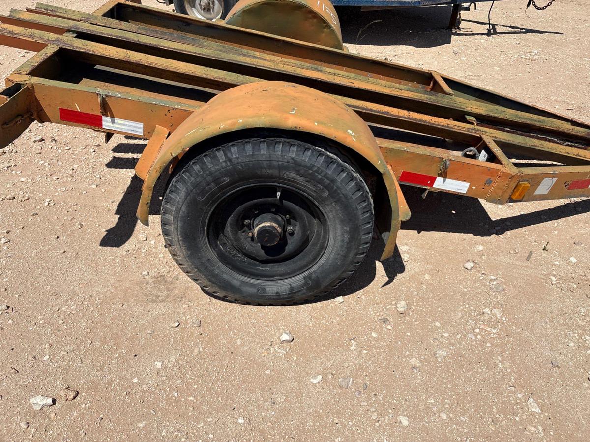 Used SHOPBUILT 10’ x 50” s/a bumper pull tool transport trailer