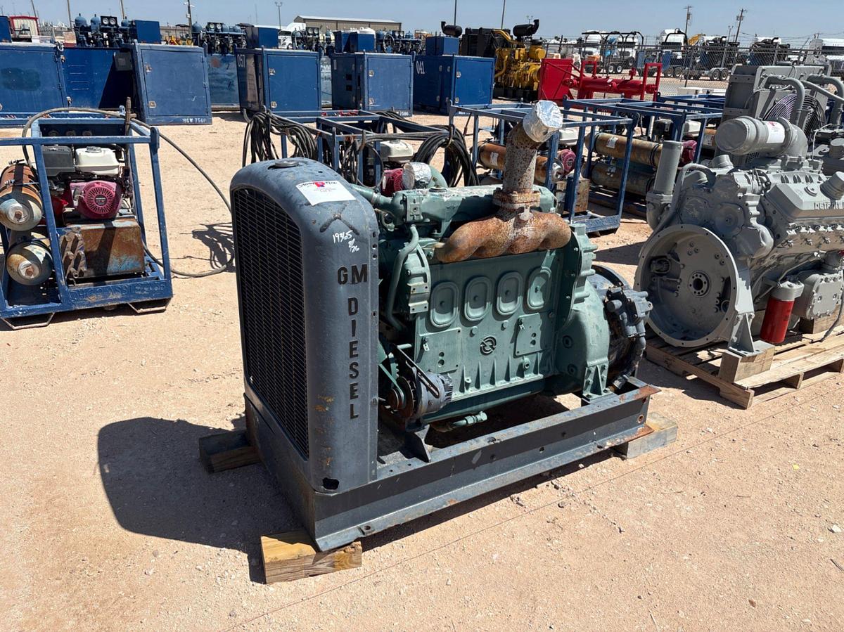 Used Detroit Diesel 4-71 engine w/ Radiator &Torque Converter