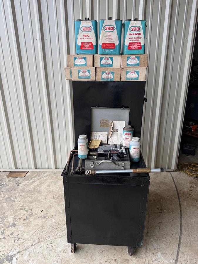 Used METCO SP Thermo Spray Gun with case, accessories