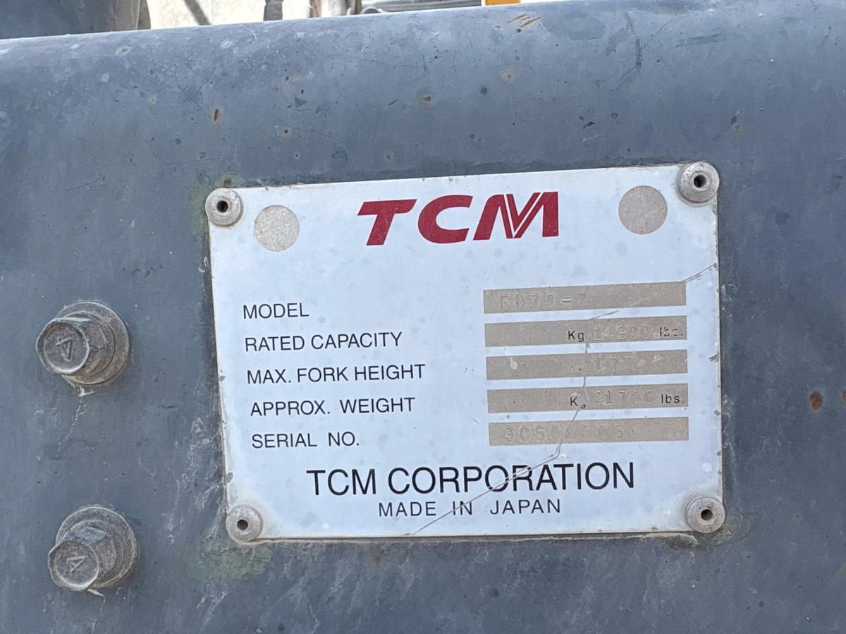 Used TCM FD70-2 14,900lbs forklift