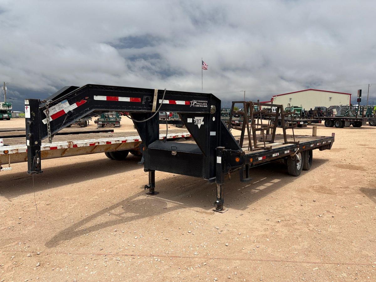 Used 2015 PJ TRAILERS 20’ X 8’ T/A GOOSENECK TOOL TRANSPORT TRAILER