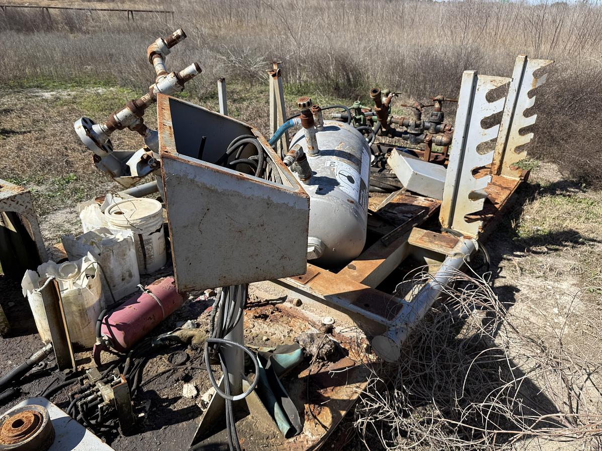Used 25’ X 8’ PUMP SKID W/ DETROIT SERIES 60 & CONTENTS (INCOMPLETE)
