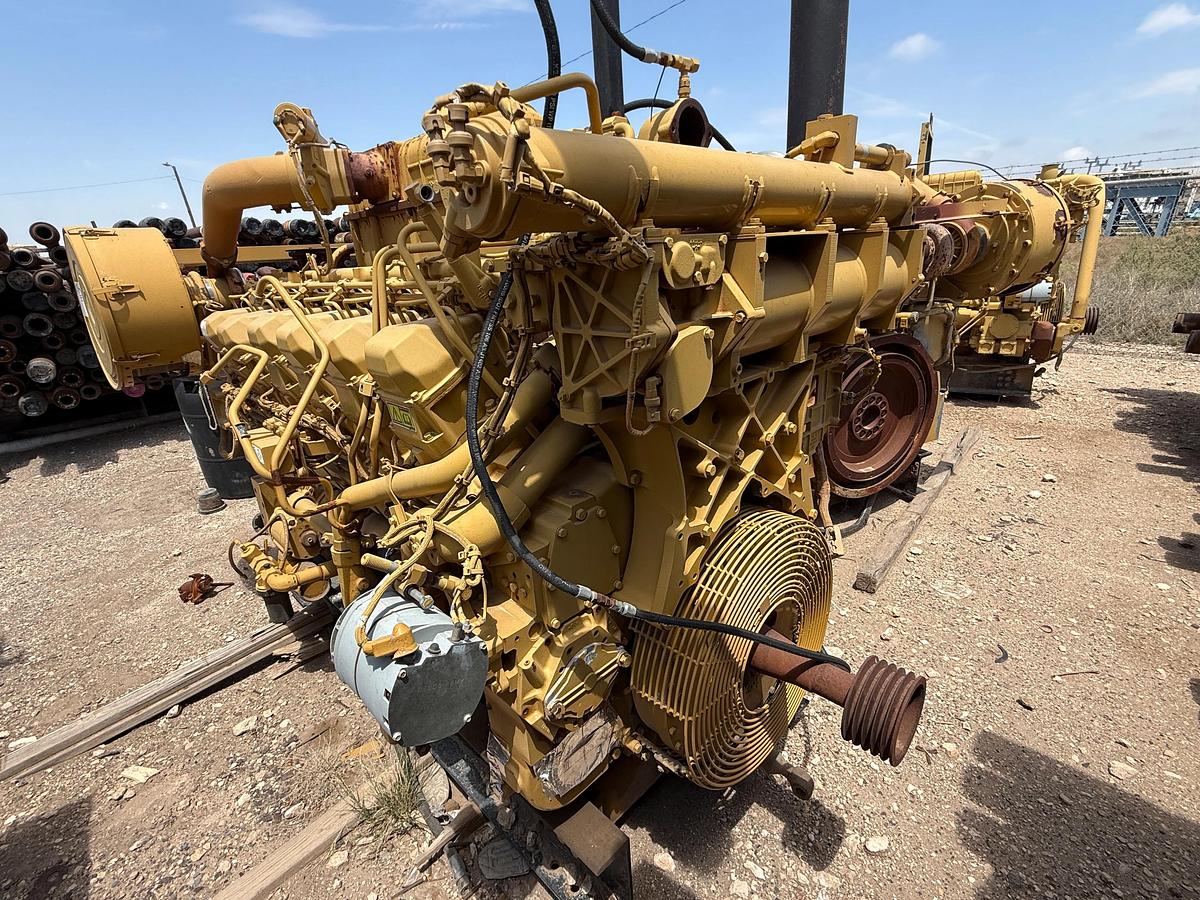 Used CATERPILLAR 3512 DRILLING MUD PUMP DIESEL ENGINE
