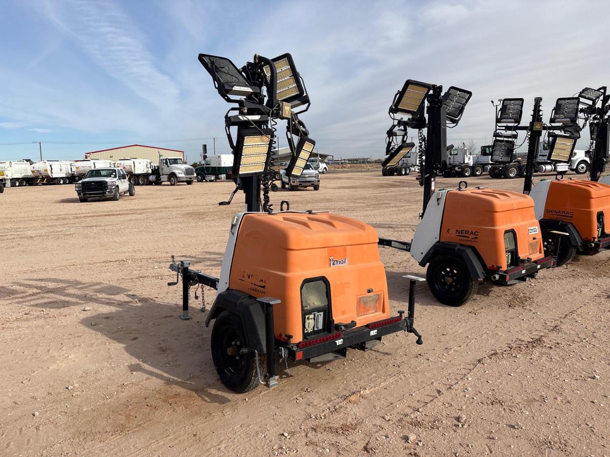 Used 2018 GENERAC  MLT6SMD 6KW S/A BUMPER PULL LED LIGHT TOWER