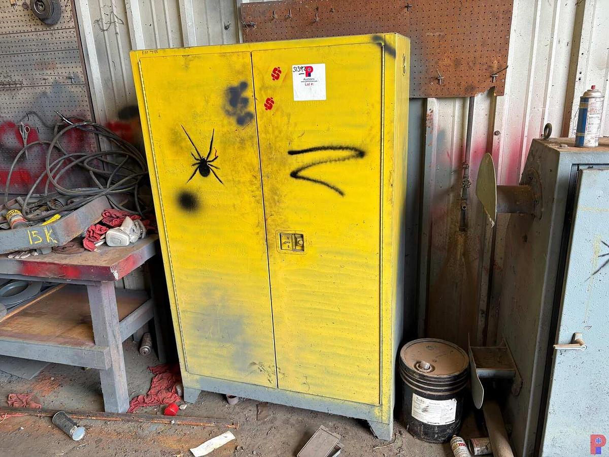 Used 43” X 18” X 70” PAINT STORAGE CABINET